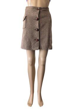 Trovata Tiburon Wool Blend Mini Skirt